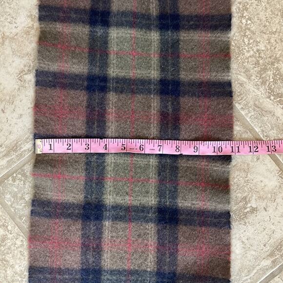 Vintage Peter Scott Scotland Wool Angora Plaid Blanket Scarf INVN1 - Picture 7 of 7
